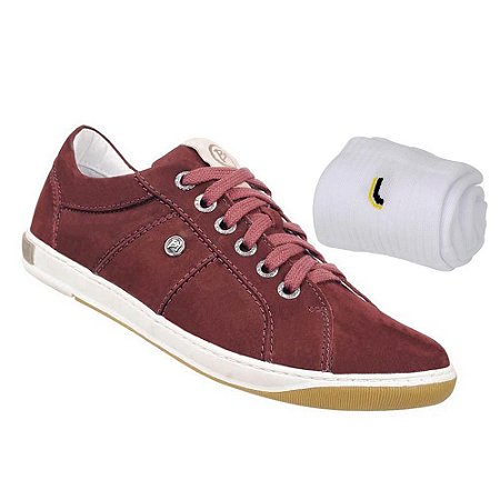 sapatenis masculino bordo