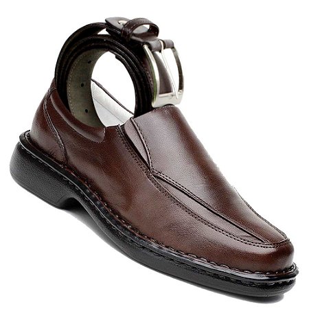 sapato casual masculino couro