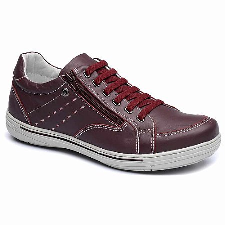 sapatenis masculino bordo