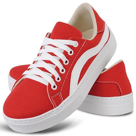 tenis vermelho feminino