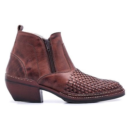 bota masculina texana cano curto