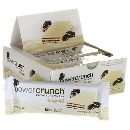 Resultado de imagem para Protein Energy Bar, Power Crunch  barrinha