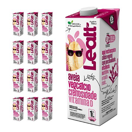 Kit 12 Leites de Aveia Leatt 1L Cremosos