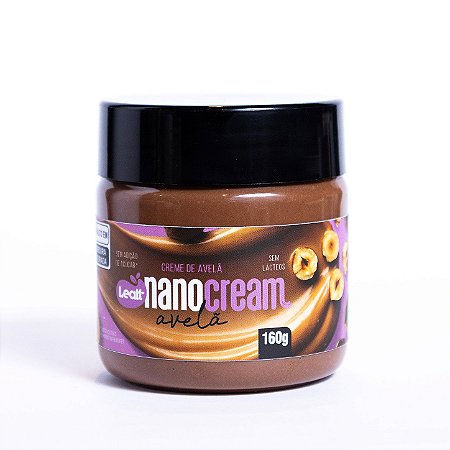 Creme de Avelã com Cacau sem Adição de Açúcar NanoCream Leatt 160g | Sem Leite