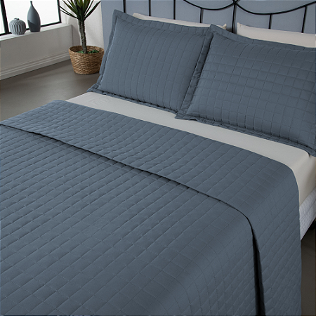 Kit Cobre Leito Matelado Copacabana 3 Peças Queen 100% Poliéster Micropercal 300 Fios