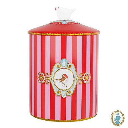 Pote Stripes Vermelho/Rosa - Love Birds