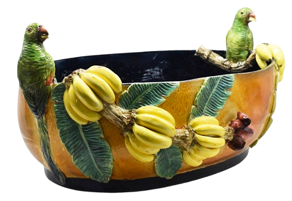 FLOREIRA G AZUL COM PÁSSAROS