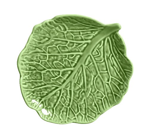 PRATOS SOBREMESA FOLHA COUVE VERDE CRISITNA