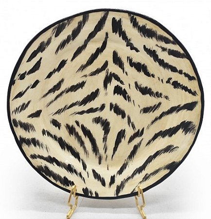 PRATO SOBREMESA AMASSADO PELE DE TIGRE