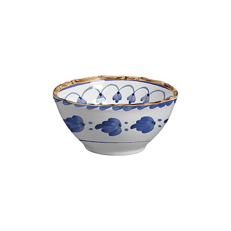 BOWL CEREAL COLORFUL HANDMADE AZUL