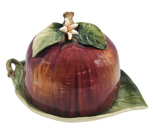 BOLEIRA DE MAÇA COM PRATO