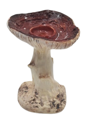 PORTA VELA COGUMELO VERMELHO P