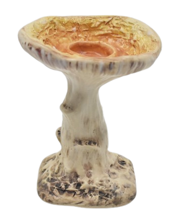 PORTA VELA COGUMELO AMARELO P