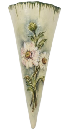 Cone de parede com margarida