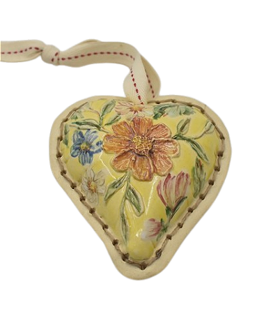 CORAÇÃO CHITA MARIA AMARELO