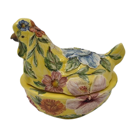 GALINHA P CHITA MARIA AMARELA COM TAMPA