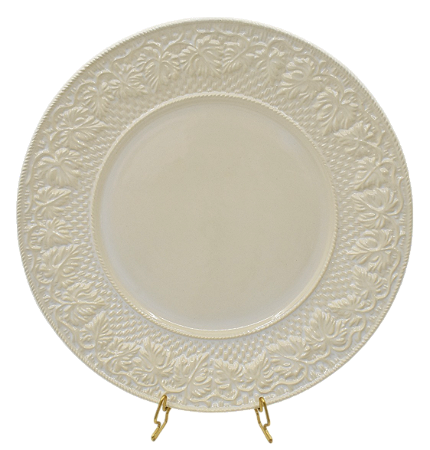Prato sobremesa Videiras off white