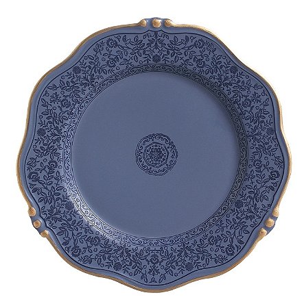 PRATOS RASOS MANDARIM AZUL
