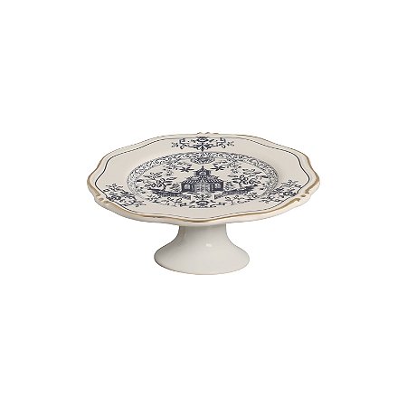 PORTA PETIT FOUR MANDARIM BRANCO MATTE