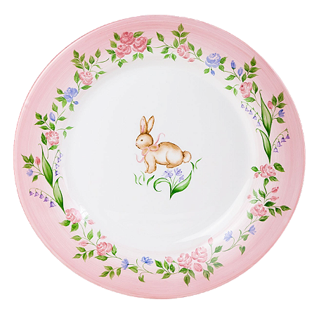 PRATOS RASOS JARDIM FLORIDO ROSA