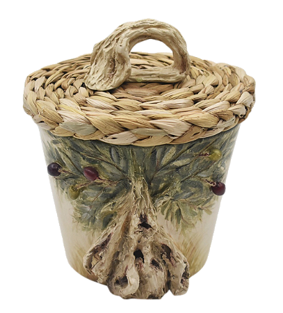 LIXEIRA P LINHA PUGLIA COM TAMPA DE TABOA (17D x 20,5A