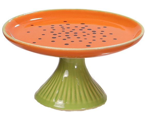 PRATO DE BOLO M DE MAMÃO TUTTI-FRUTTI