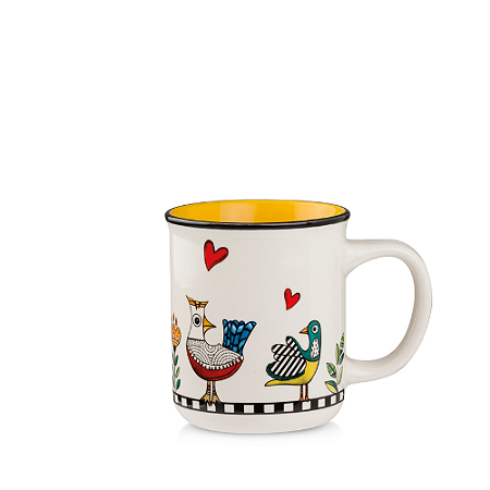 CANECA AMARELA COCORICO