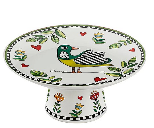 PRATO BOLO COM PE verde COCORICO