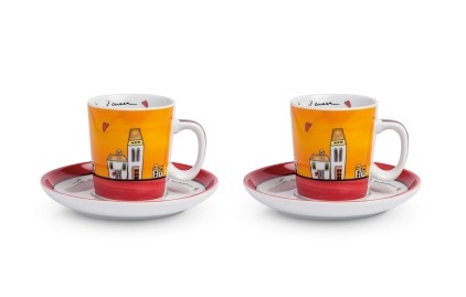SET 2 XICARAS ESPRESSO/PIRES VERMELHO LE CASETTE