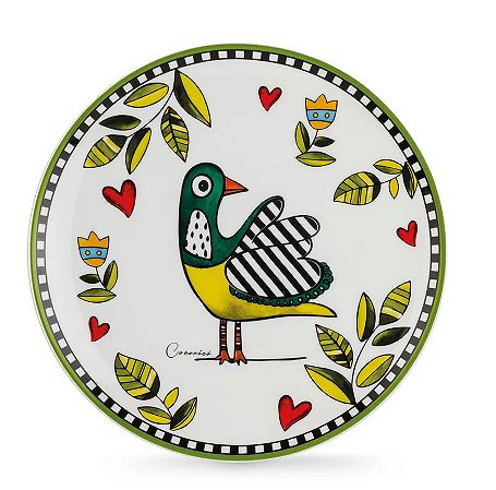 PRATOS SOBREMESA VERDE COCORICO
