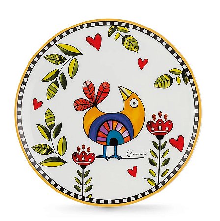 PRATOS SOBREMESA AMARELO COCORICO