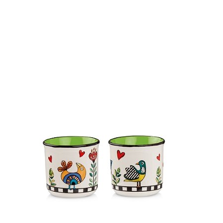 SET 2 COPOS ESPRESSO VERDE COCORICO
