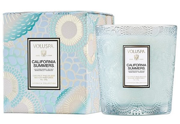 VELA COPO VIDRO CLASSICO 60H CALIFORNIA SUMMERS