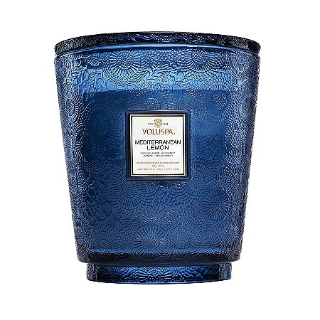 VELA POTE VIDRO +250H 5 PAVIOS MEDITERRANEAN LEMON