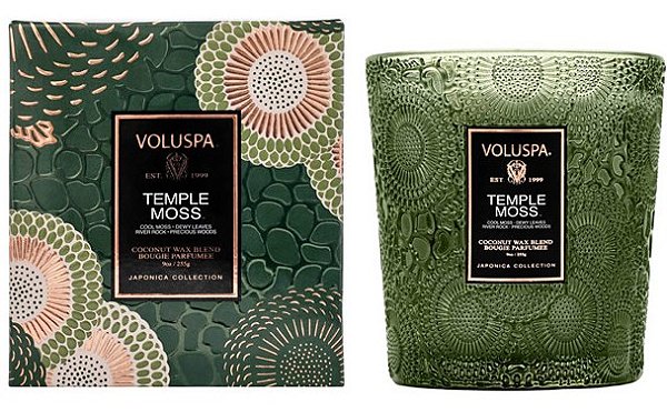 VELA COPO VIDRO CLASSICO 60H TEMPLE MOSS