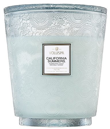 VELA VASO PEDESTAL 3 PAVIOS CALIFORNIA SUMMERS