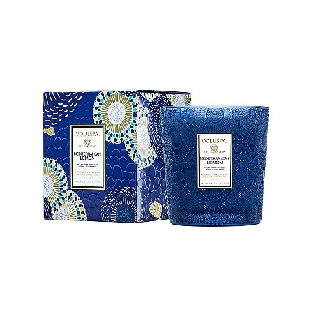 VELA COPO VIDRO CLASSICO 60H MEDITERRANEAN LEMON