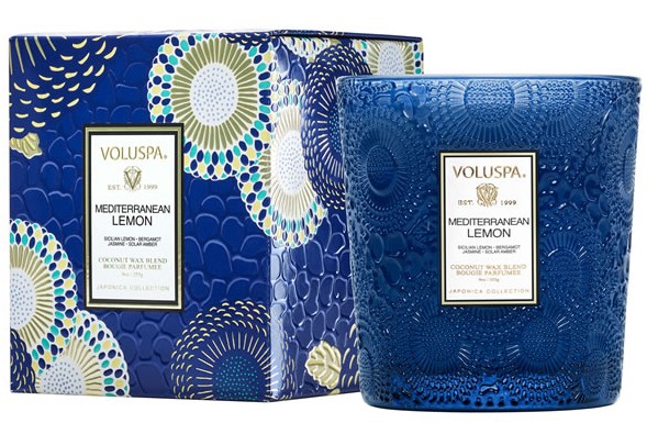 VELA COPO VIDRO CLASSICO 60H MEDITERRANEAN LEMON