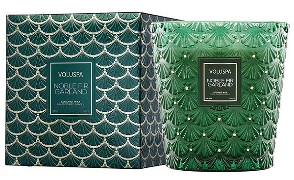 VELA VASO PEDESTAL 3 PAVIOS NOBLE FIR GARLAND