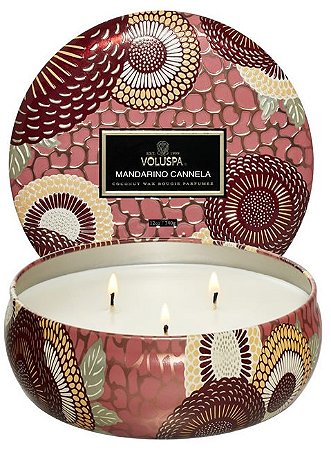 VELA LATA 3 PAVIOS 60H MANDARINO CANNELA