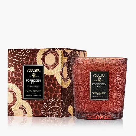 VELA COPO VIDRO CLASSICO 60H FORBIDDEN FIG