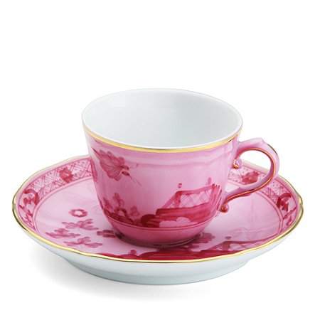 Xícara de café com pires Oriente Italiano Porpora Richard Ginori