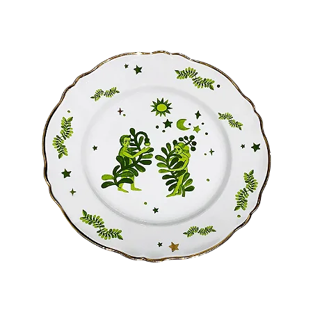 Prato Raso Floral Verde BITOSSI