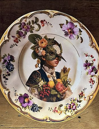 Azulejo Redondo Beija-Flor