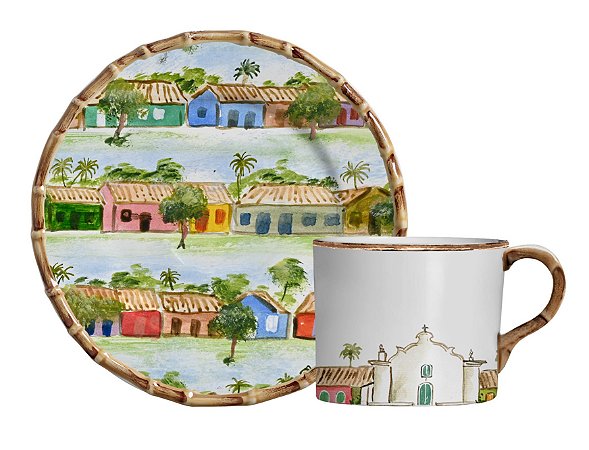 XÍCARAS DE CHÁ QUADRADO TRANCOSO