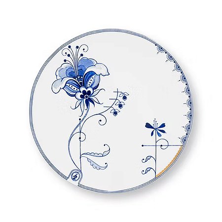 Prato de Lanche Branco - Pip & The Blue Bird