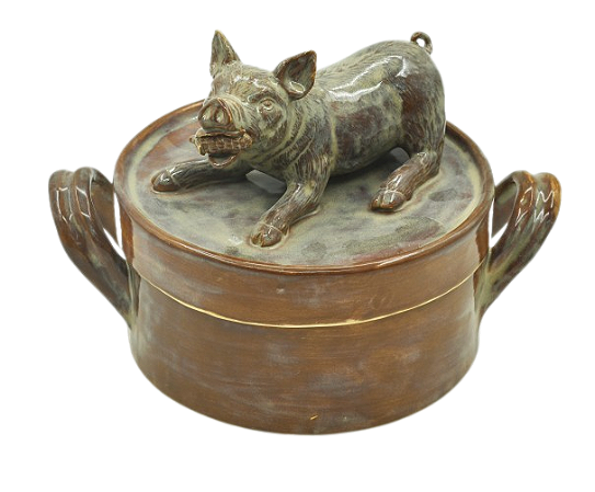 CAIXA COM TAMPA COM APLICAÇÃO DE PORCO