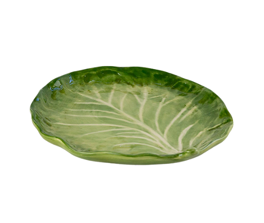 PRATOS SOBREMESA FOLHA CABBAGE