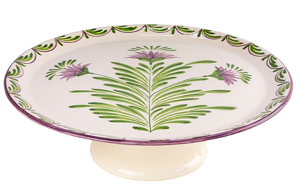 PRATO DE BOLO P FLOR DE ALCACHOFRA