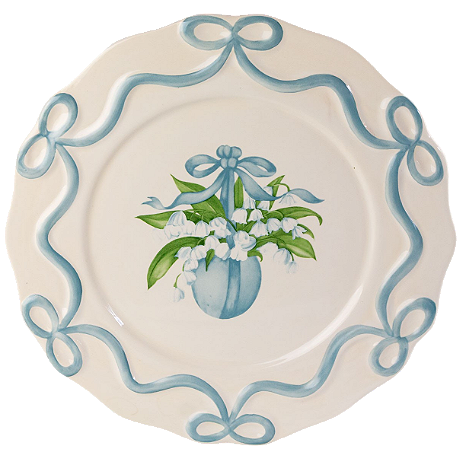 PRATOS RASOS LAÇO CHARLOTTE AZUL